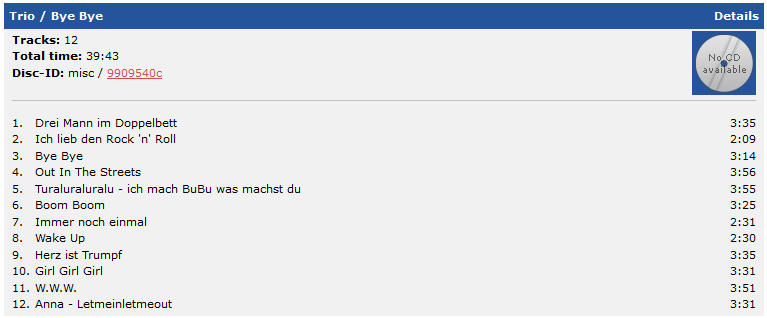 Datenbank freedb.org
