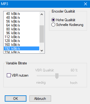 Formatoptionen Cleaning Lab